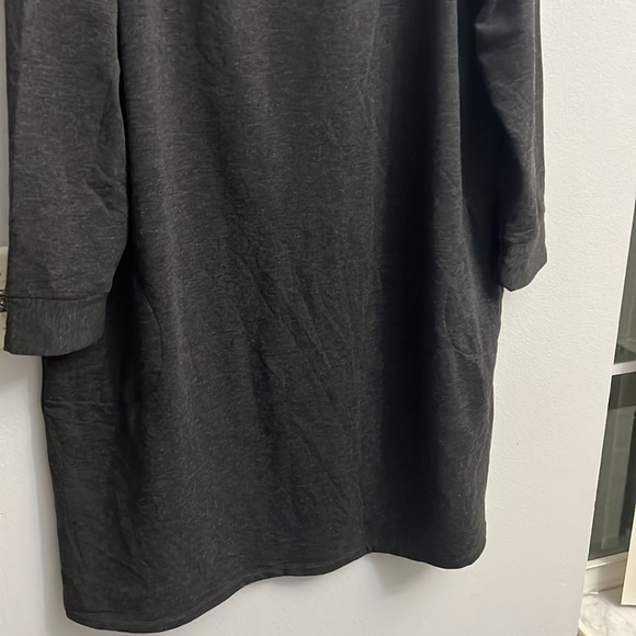 NWOT 3X Studio 1886 Grey Cowel Neck Sweater Dress with pockets - Picture 5 of 13